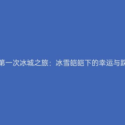 南方人的第一次冰城之旅：冰雪皑皑下的幸运与踩坑之行！