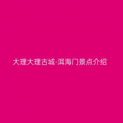 大理大理古城-洱海门景点介绍