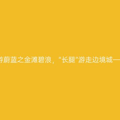 大美广西、异域越南，游蔚蓝之金滩碧浪，“长腿”游走边境城——广西防城港南行一游