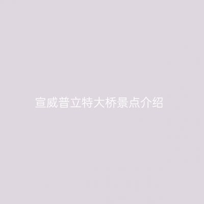 宣威普立特大桥景点介绍
