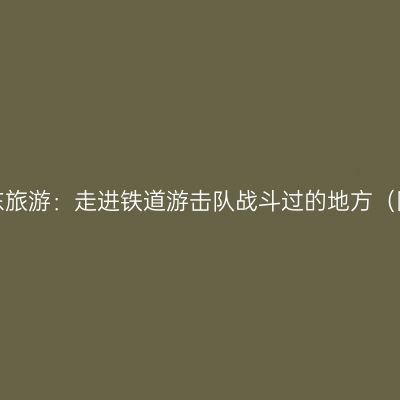 山东旅游：走进铁道游击队战斗过的地方（图）
