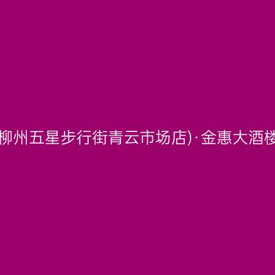 怡程酒店(柳州五星步行街青云市场店)·金惠大酒楼(连塘店)