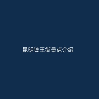 昆明钱王街景点介绍