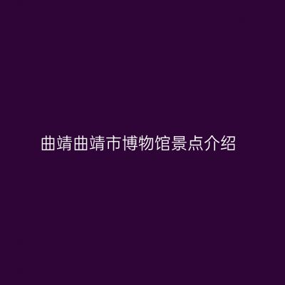 曲靖曲靖市博物馆景点介绍