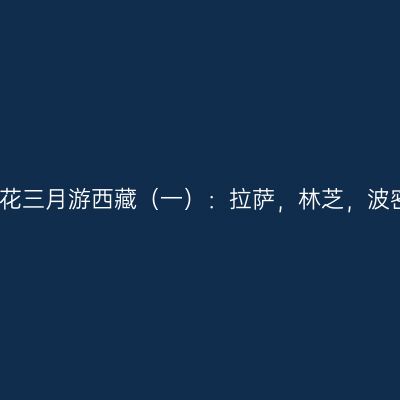 桃花三月游西藏（一）：拉萨，林芝，波密