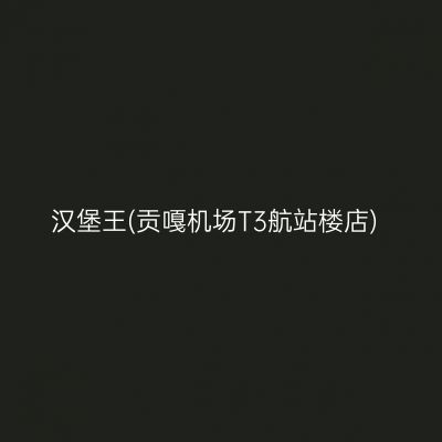 汉堡王(贡嘎机场T3航站楼店)