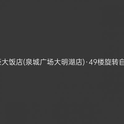 济南怡豪大饭店(泉城广场大明湖店)·49楼旋转自助餐厅