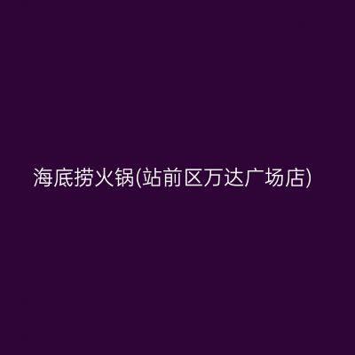 海底捞火锅(站前区万达广场店)