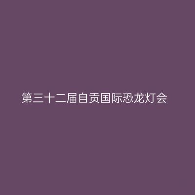 第三十二届自贡国际恐龙灯会