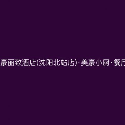 美豪丽致酒店(沈阳北站店)·美豪小厨·餐厅