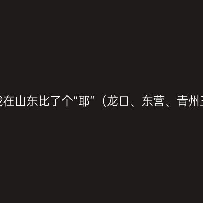 自驾走起，我在山东比了个“耶”（龙口、东营、青州三城五日游）