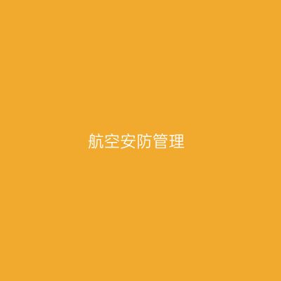 航空安防管理