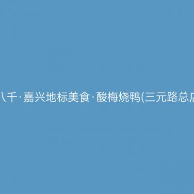 薛八千·嘉兴地标美食·酸梅烧鸭(三元路总店)