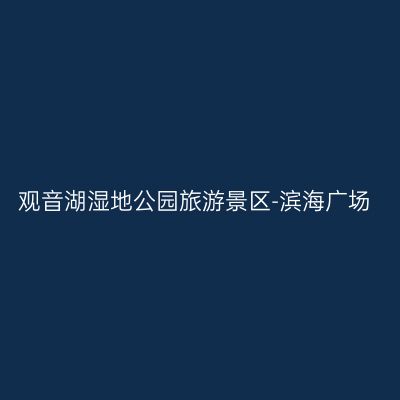 观音湖湿地公园旅游景区-滨海广场