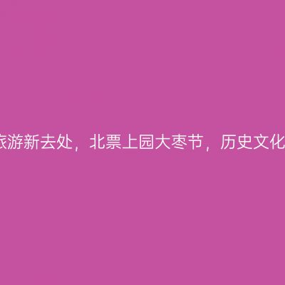 辽宁乡村旅游新去处，北票上园大枣节，历史文化美食之旅