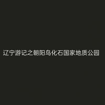 辽宁游记之朝阳鸟化石国家地质公园