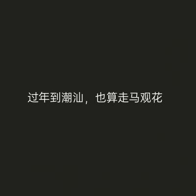 过年到潮汕，也算走马观花