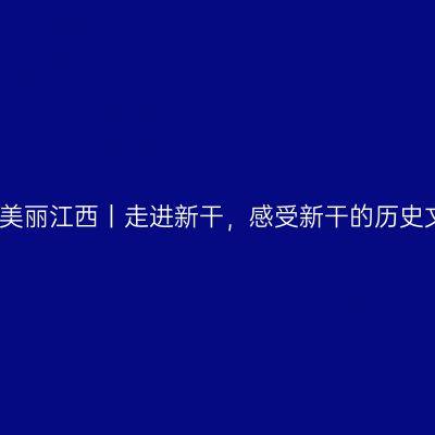 遇见美丽江西丨走进新干，感受新干的历史文化
