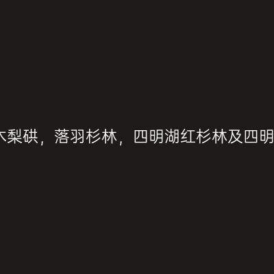 金秋，塔川、呈坎、木梨硔，落羽杉林，四明湖红杉林及四明山地质公园等自驾游