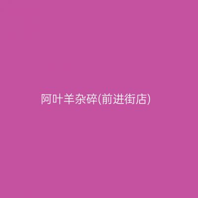 阿叶羊杂碎(前进街店)