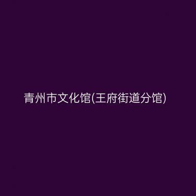 青州市文化馆(王府街道分馆)