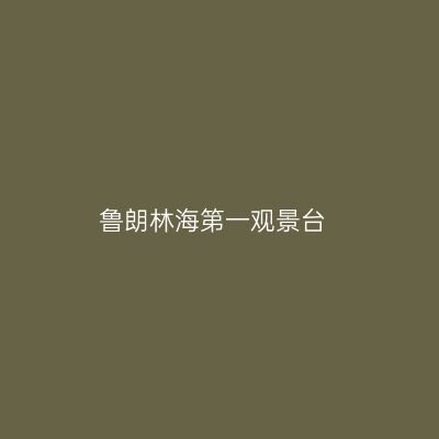鲁朗林海第一观景台
