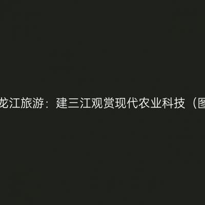 黑龙江旅游：建三江观赏现代农业科技（图）