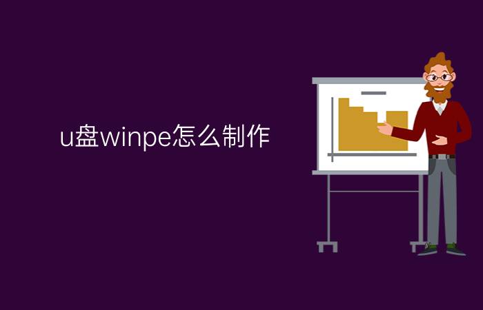 u盘winpe怎么制作