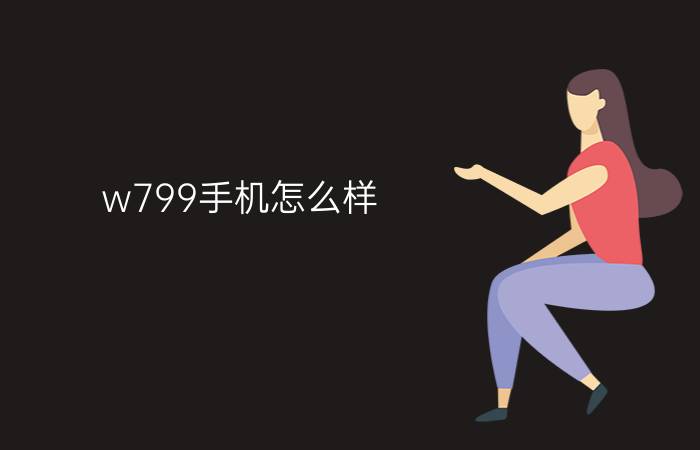 w799手机怎么样