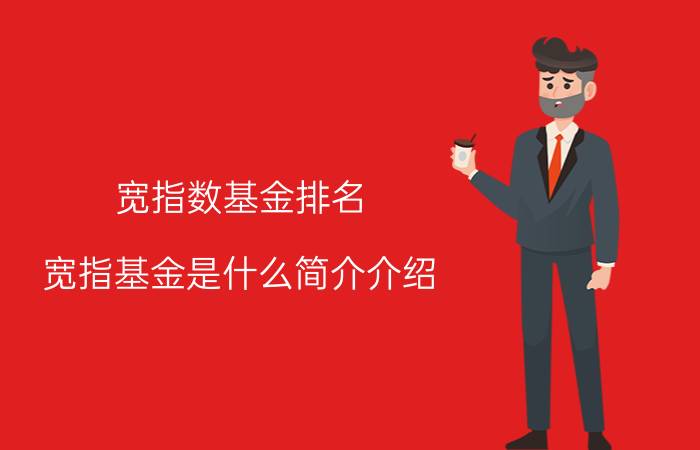 宽指数基金排名（宽指基金是什么简介介绍）