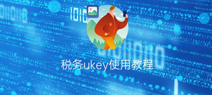 税务ukey使用教程