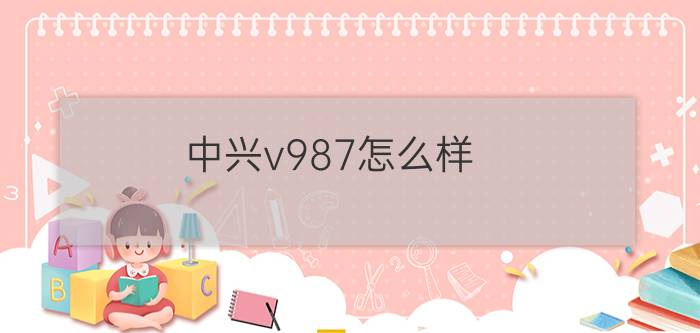 中兴v987怎么样