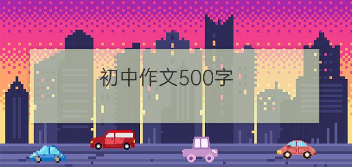 初中作文500字