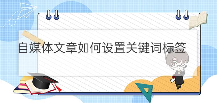 自媒体文章如何设置关键词标签