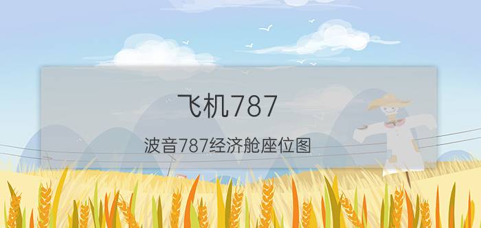 飞机787（波音787经济舱座位图）