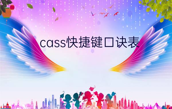 cass快捷键口诀表