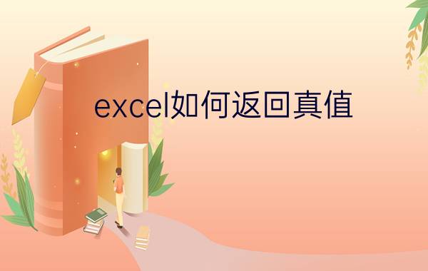 excel如何返回真值