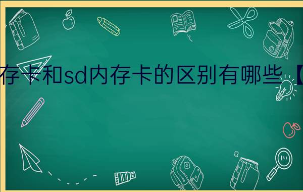 tf内存卡和sd内存卡的区别有哪些【图解】