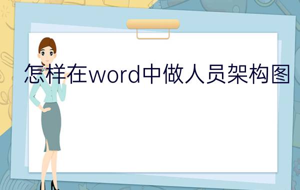 怎样在word中做人员架构图