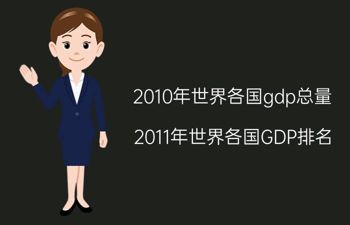 2010年世界各国gdp总量（2011年世界各国GDP排名）