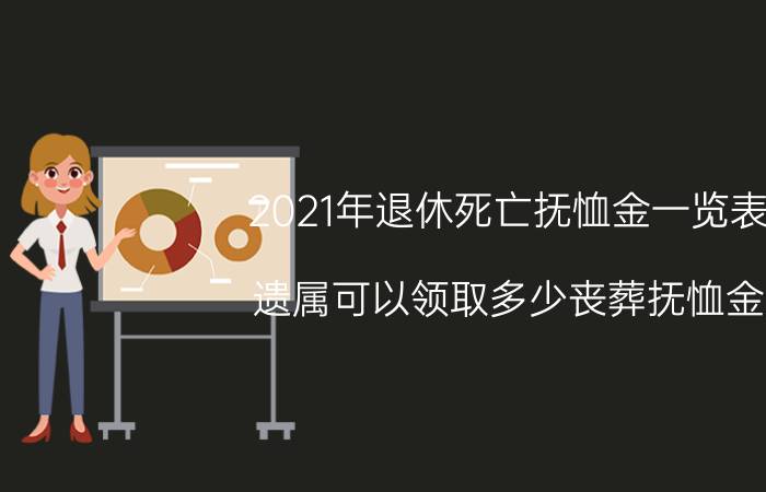 2021年退休死亡抚恤金一览表（遗属可以领取多少丧葬抚恤金？）