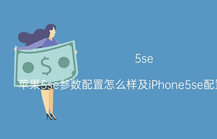 5se（苹果5se参数配置怎么样及iPhone5se配置参数一览）