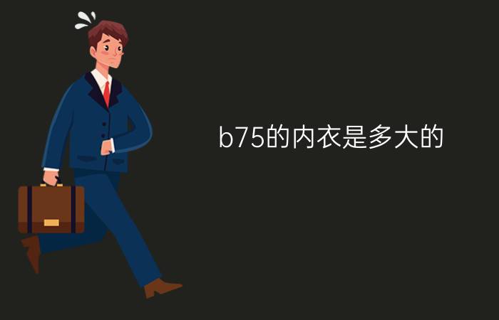 b75的内衣是多大的