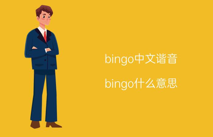 bingo中文谐音（bingo什么意思）