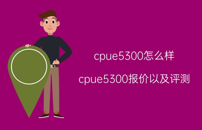 cpue5300怎么样？cpue5300报价以及评测