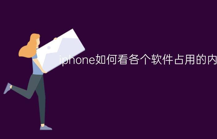 iphone如何看各个软件占用的内存