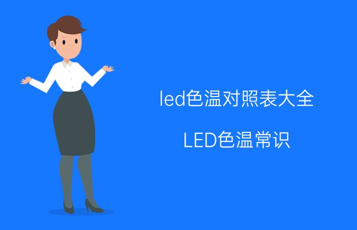 led色温对照表大全（LED色温常识）