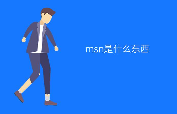 msn是什么东西