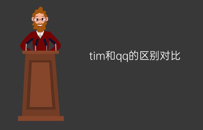 tim和qq的区别对比