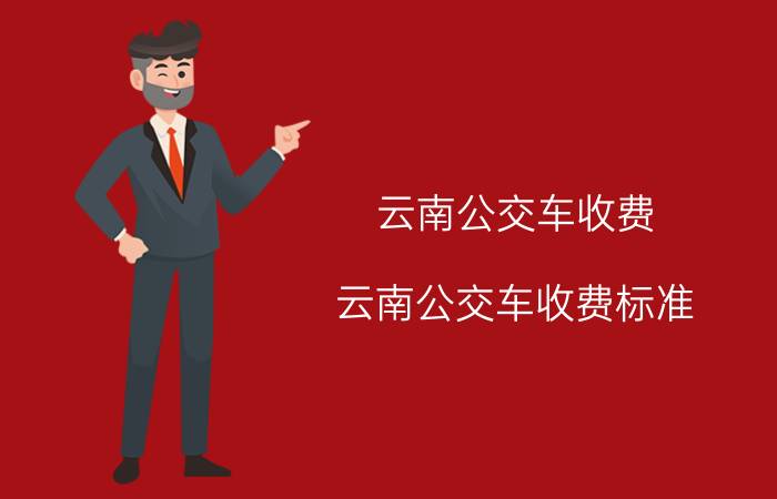 云南公交车收费（云南公交车收费标准）